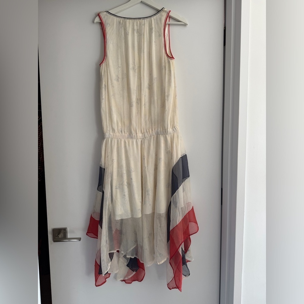 Diesel vintage asymmetrical dress - Cream, Red, and Blue size M - Picture 2 of 3